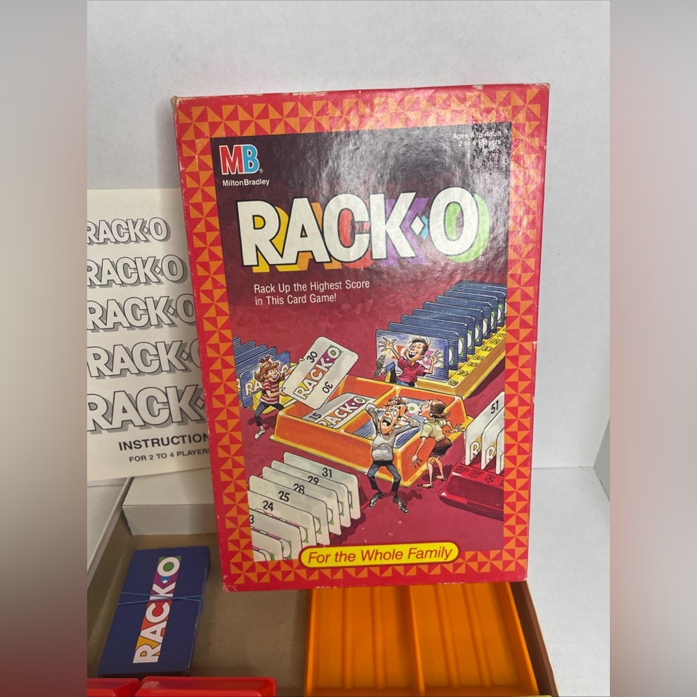 VINTAGE Rack O Card Game COMPLETE Milton Bradley 1987 Racko